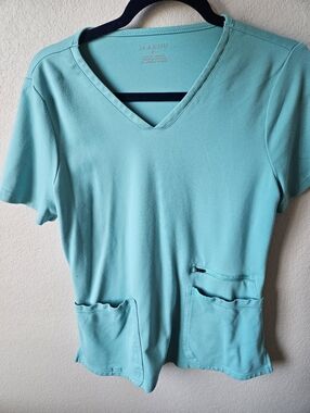 Medium Teal Blue Jaanuu Scrub Top